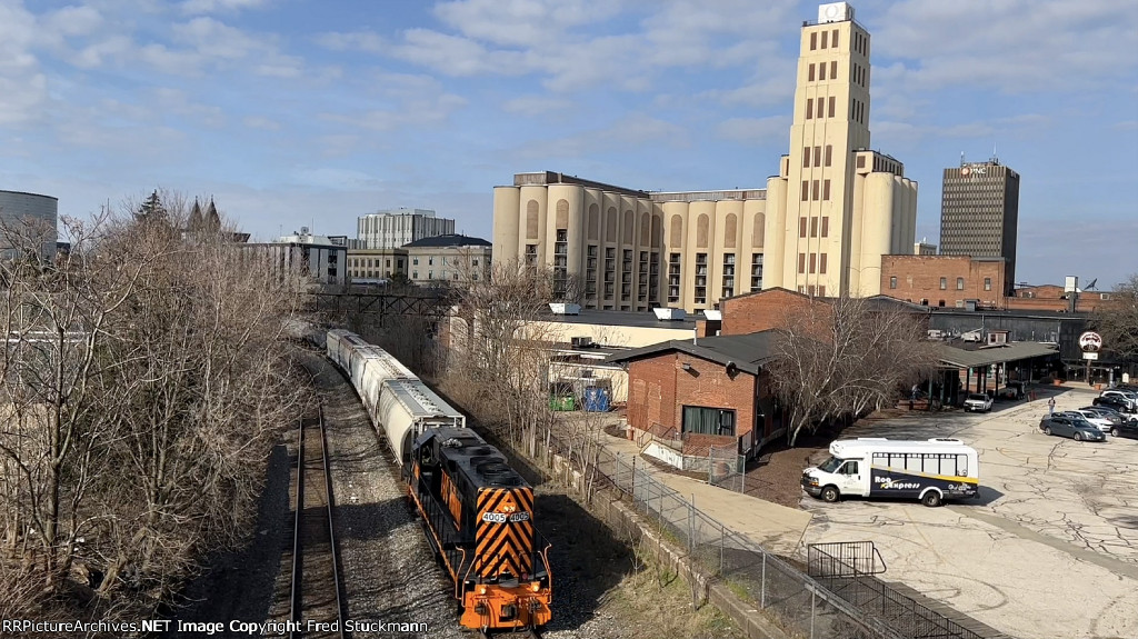 AB 4005 passes Quaker Square.